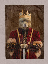 Load image into Gallery viewer, The King - Custom Pet Blanket - NextGenPaws Pet Portraits
