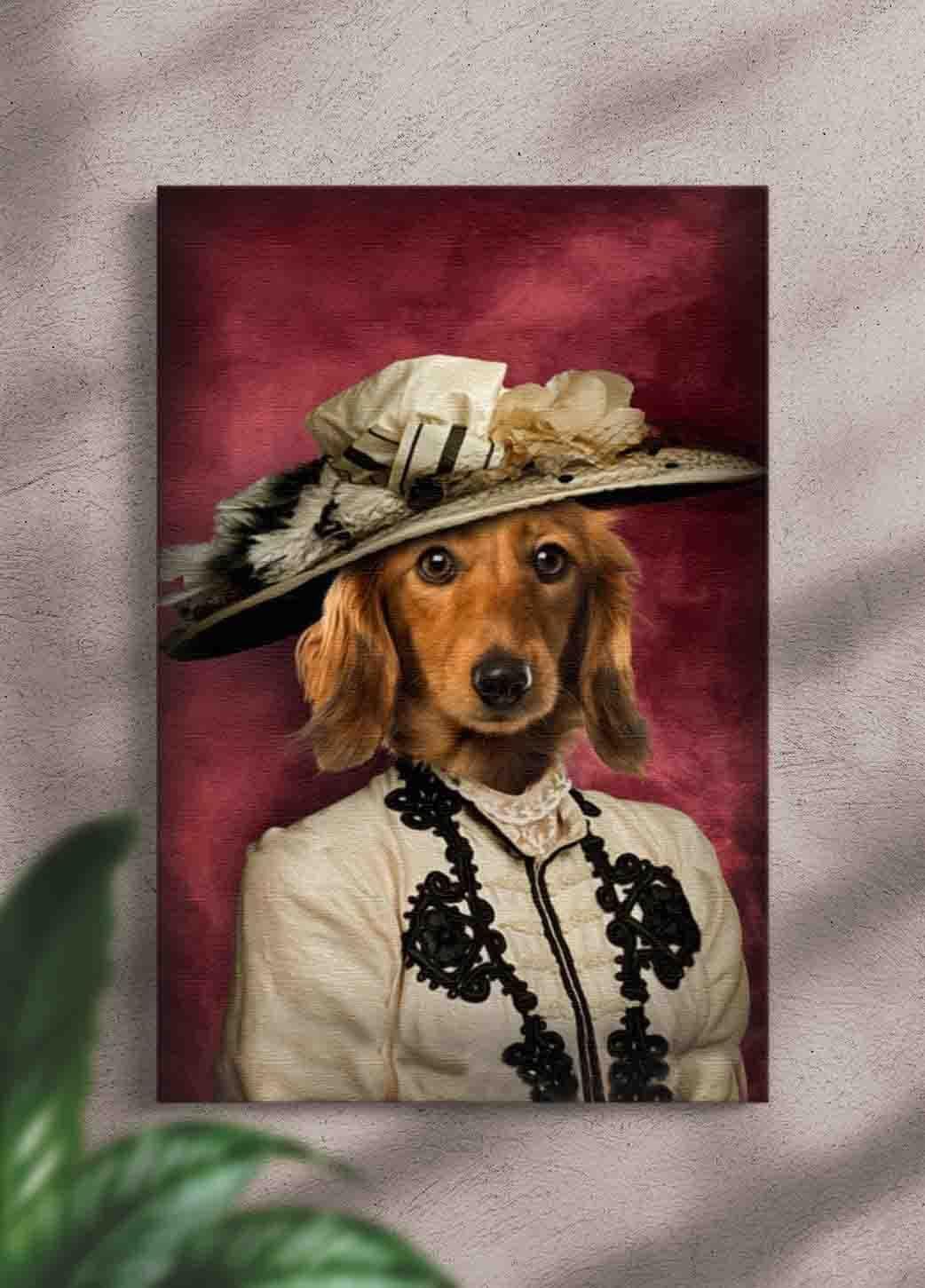 The Lady with Style - Custom Pet Portrait - NextGenPaws Pet Portraits