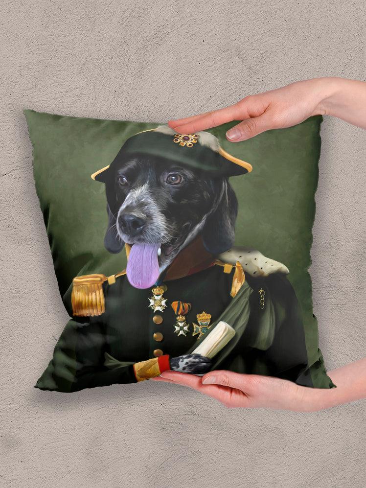 The Lieutenant - Custom Pet Pillow - NextGenPaws Pet Portraits
