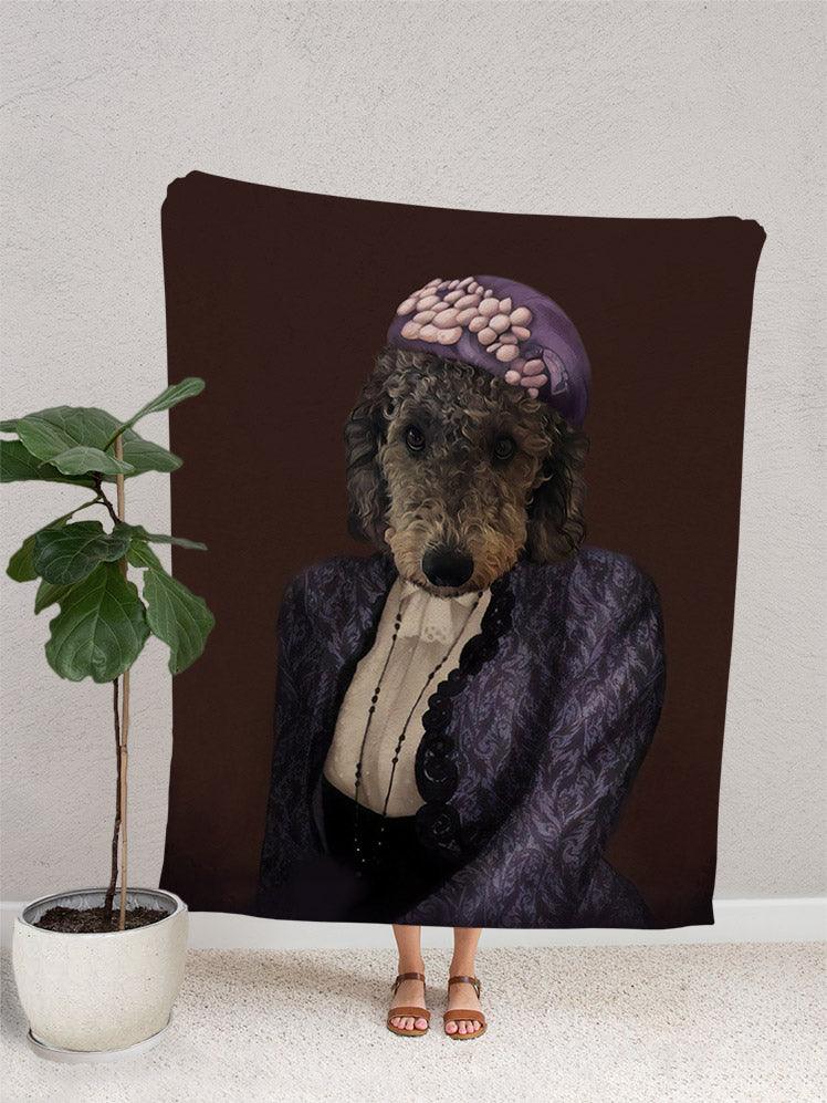 The Madam - Custom Pet Blanket - NextGenPaws Pet Portraits