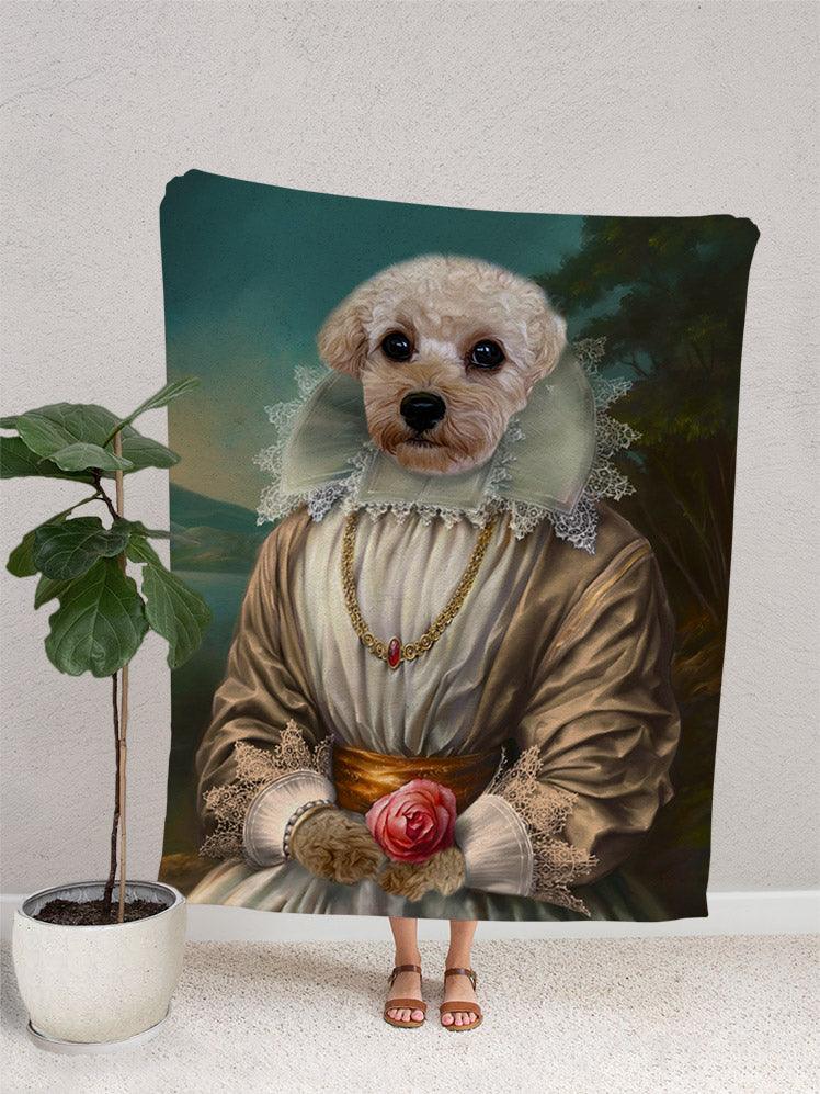 The Cream Princess - Custom Pet Blanket - NextGenPaws Pet Portraits