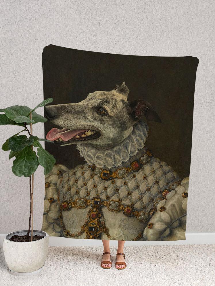 The Noblewoman - Custom Pet Blanket - NextGenPaws Pet Portraits