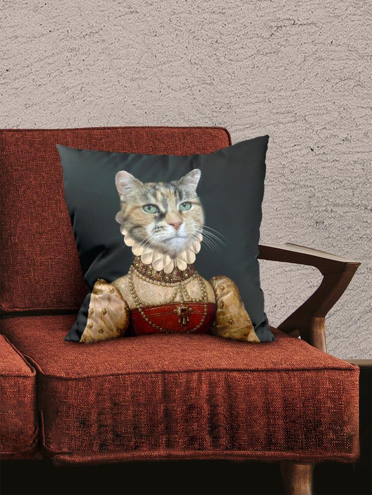 The Pearled Lady - Custom Pet Pillow - NextGenPaws Pet Portraits