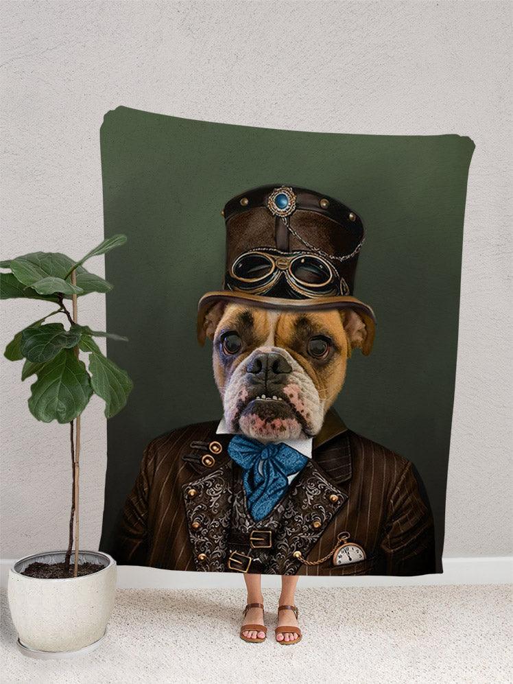 The Pilot - Custom Pet Blanket - NextGenPaws Pet Portraits