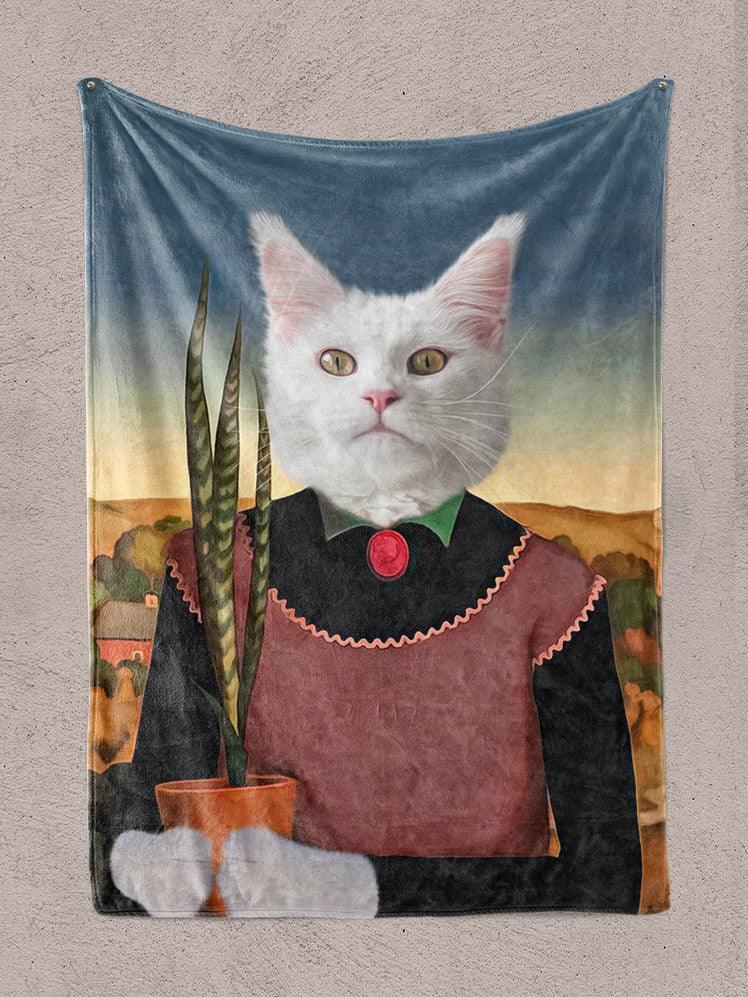 The Plant Lady - Custom Pet Blanket - NextGenPaws Pet Portraits