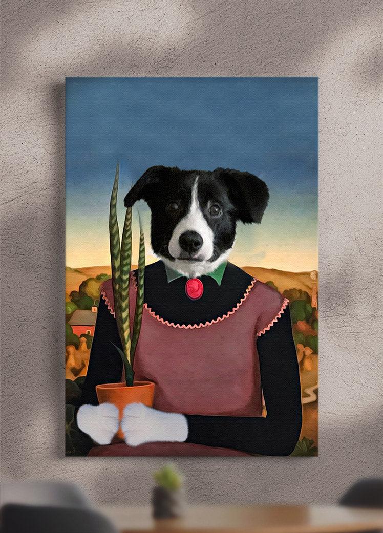 The Plant Lady - Custom Pet Portrait - NextGenPaws Pet Portraits