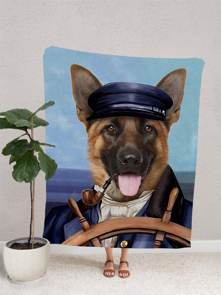 The Sailor - Custom Pet Blanket - NextGenPaws Pet Portraits