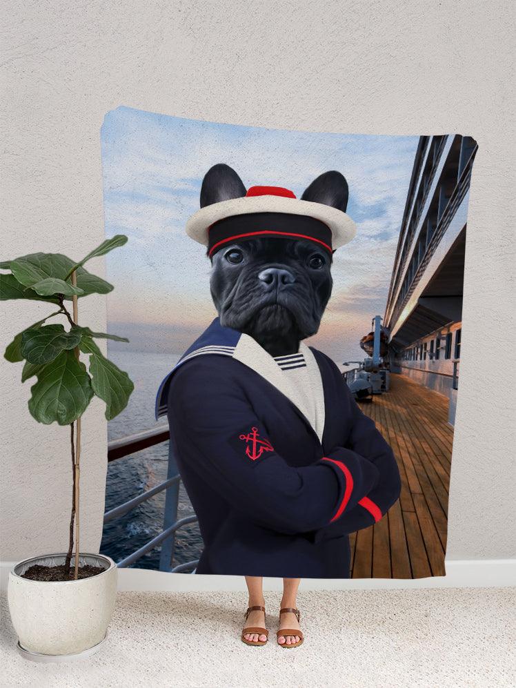 The Shipboy - Custom Pet Blanket - NextGenPaws Pet Portraits