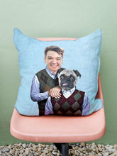 Load image into Gallery viewer, The Step Brothers - Custom Sibling Pet Pillow - NextGenPaws Pet Portraits
