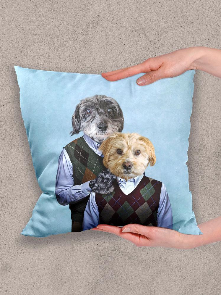 The Step Brothers - Custom Sibling Pet Pillow - NextGenPaws Pet Portraits