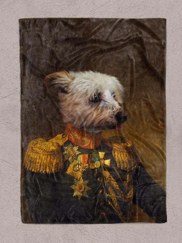 The Veteran - Custom Pet Blanket - NextGenPaws Pet Portraits