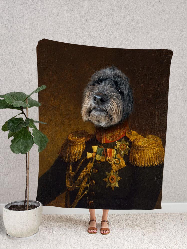 The Veteran - Custom Pet Blanket - NextGenPaws Pet Portraits