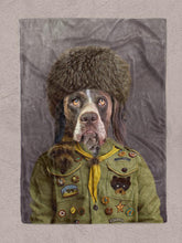 Load image into Gallery viewer, The Scout - Custom Pet Blanket - NextGenPaws Pet Portraits
