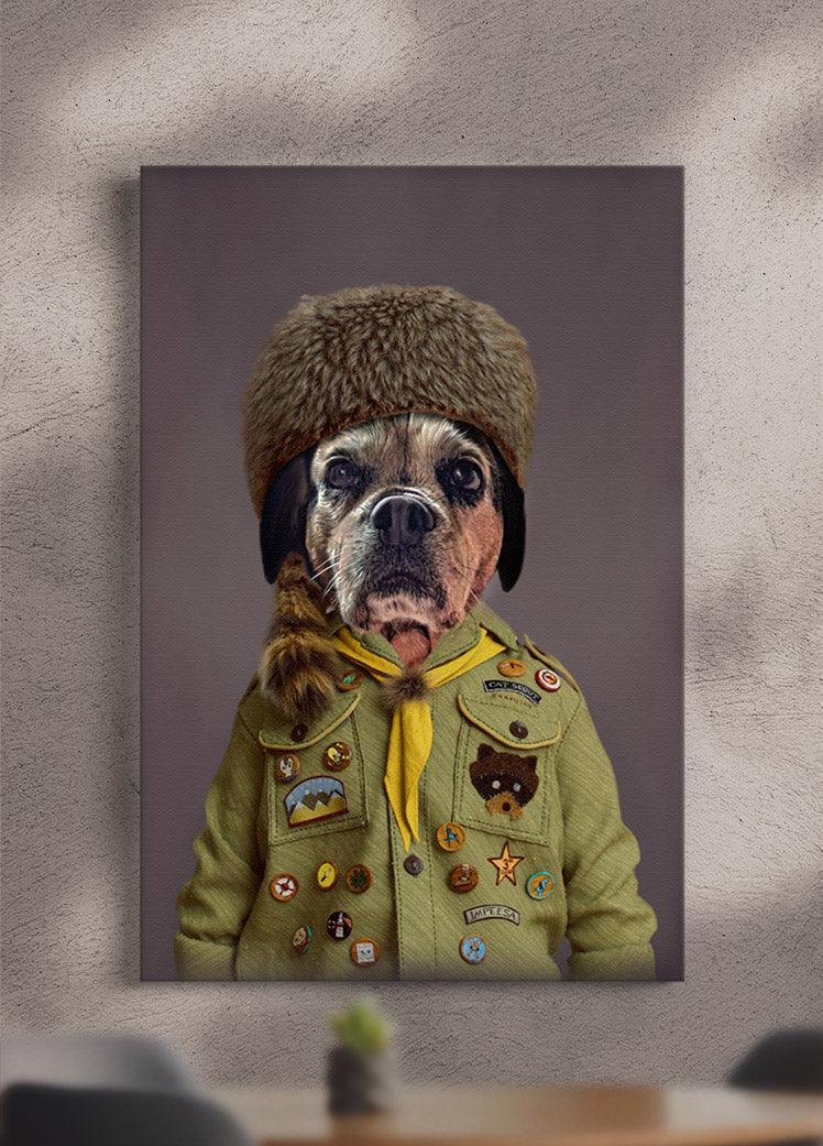 The Scout - Custom Pet Portrait - NextGenPaws Pet Portraits
