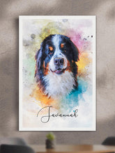 Load image into Gallery viewer, Vibrant WaterColour - Custom Pet Poster
