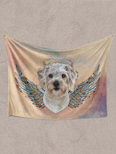 Load image into Gallery viewer, Vintage Angel - Custom Pet Blanket - NextGenPaws Pet Portraits
