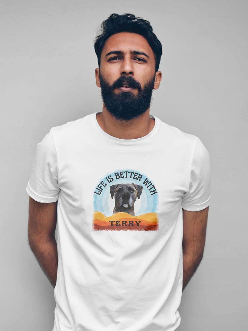Life is Better With - Custom Pet Tshirt - NextGenPaws Pet Portraits
