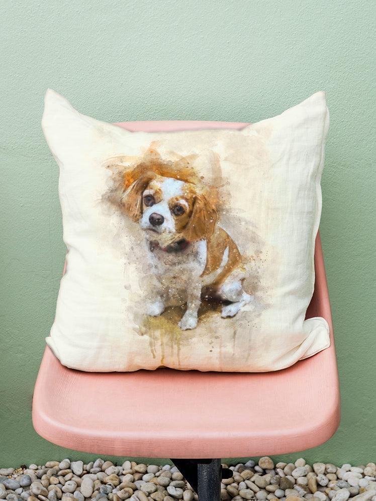 WaterColour - Custom Pet Pillow - NextGenPaws Pet Portraits