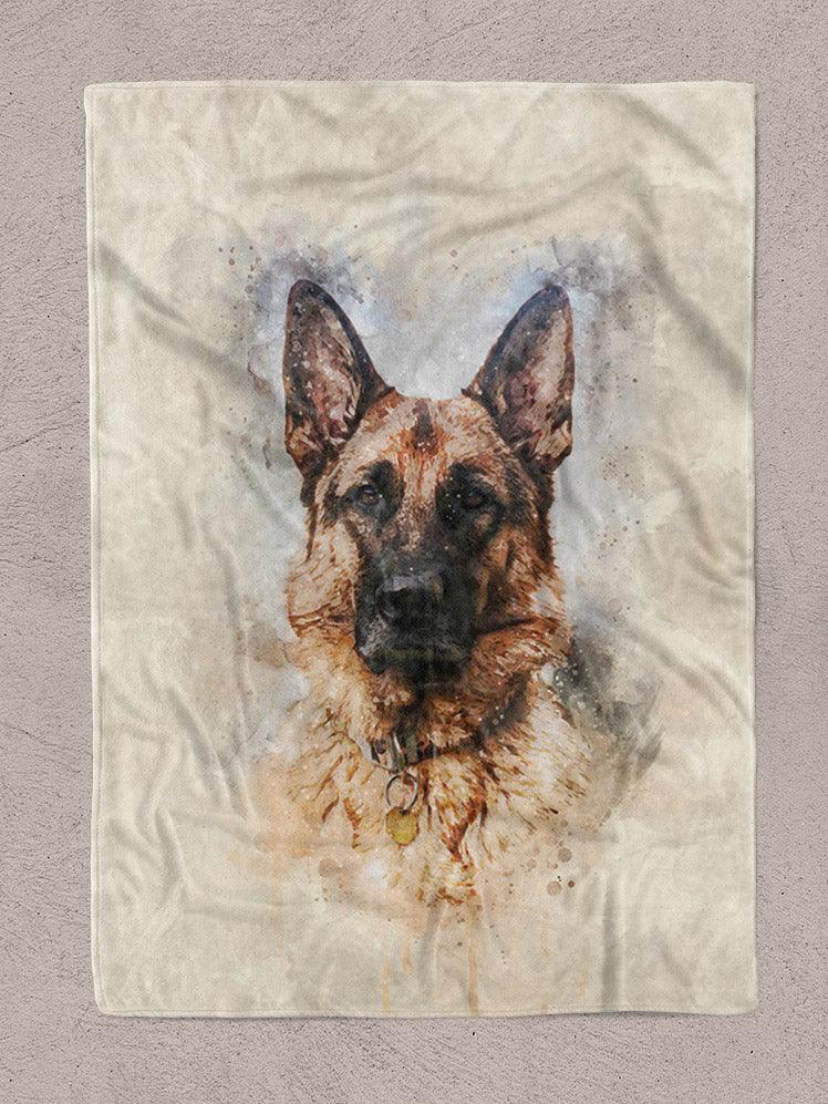 WaterColour - Custom Pet Blanket - NextGenPaws Pet Portraits