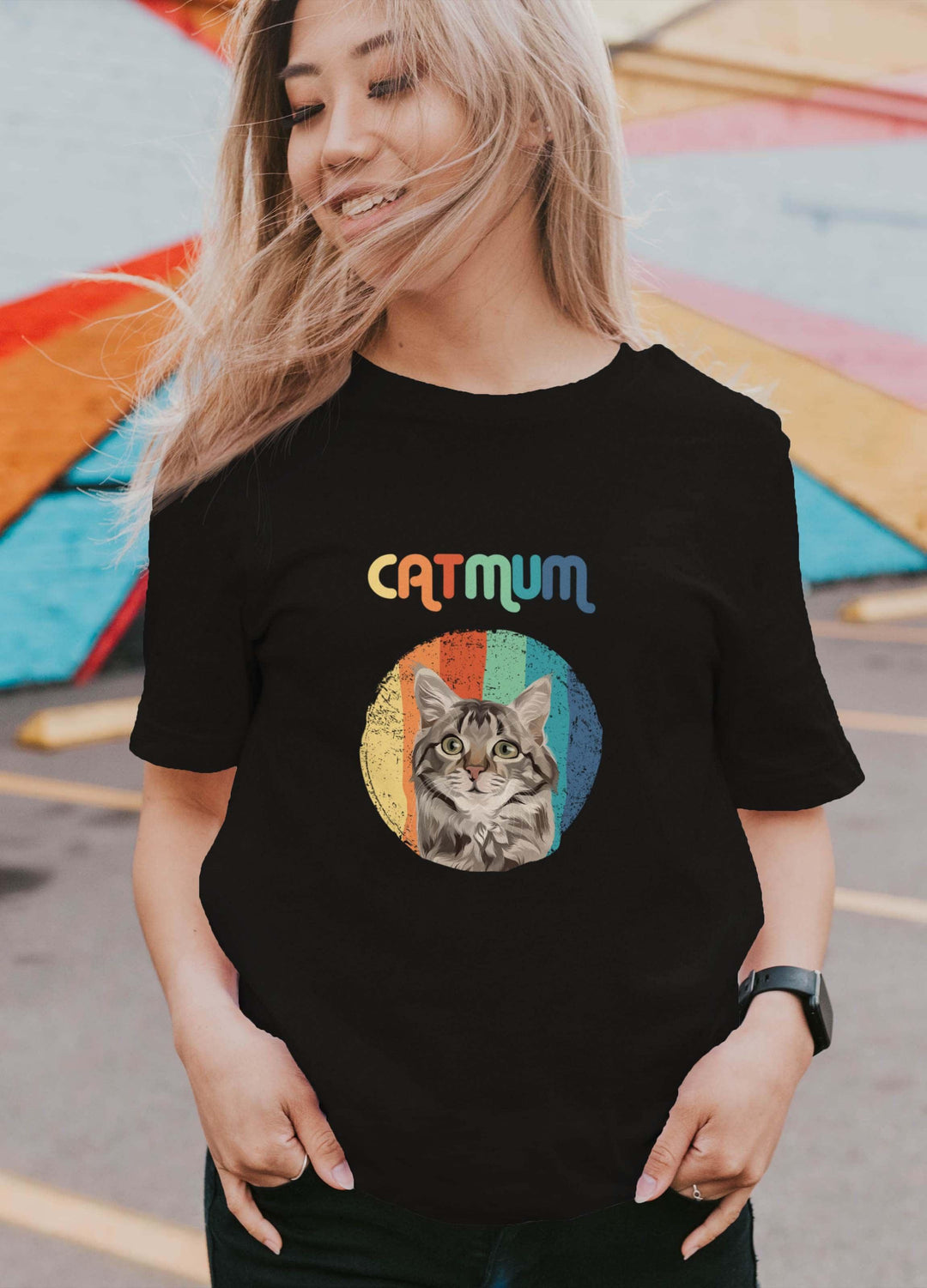 Cat Mum - Custom Pet TShirt - NextGenPaws Pet Portraits