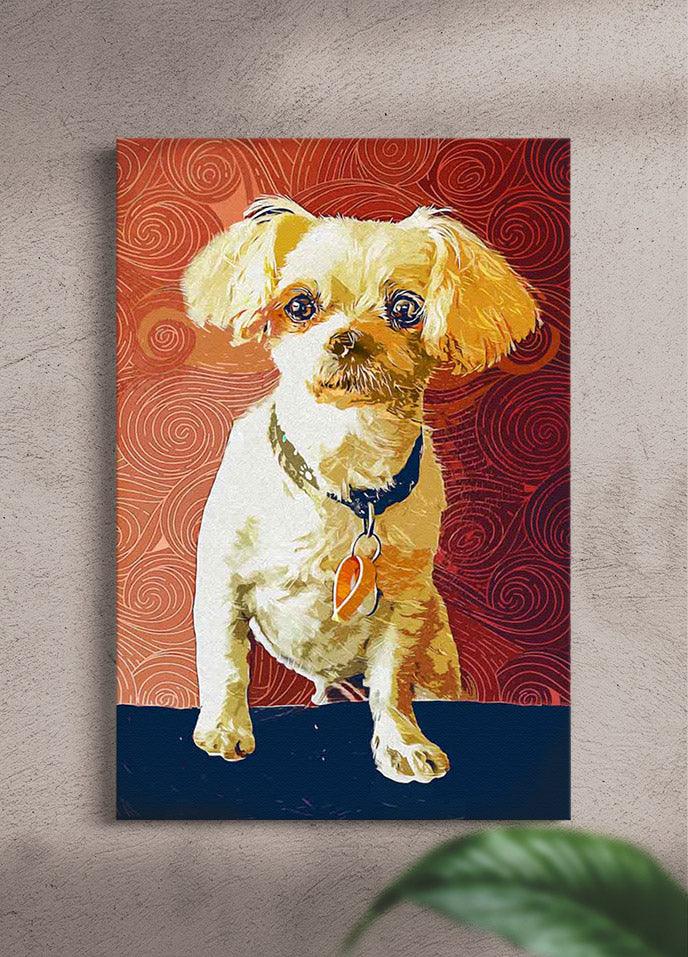 Abstract Oil Painting - Custom Pet Canvas - NextGenPaws Pet Portraits