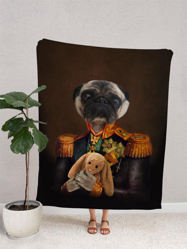 The Admiral - Custom Pet Blanket - NextGenPaws Pet Portraits