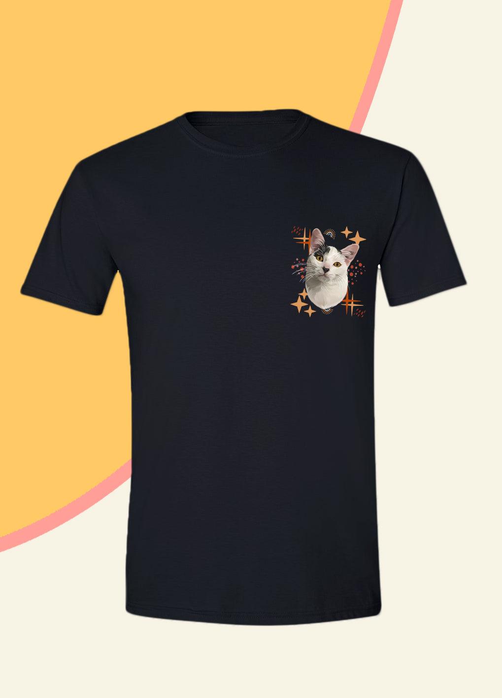 Bohemian Style Pocket - Unisex Custom Pet TShirt - NextGenPaws Pet Portraits