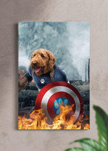 Load image into Gallery viewer, Captain Doggmerica - Custom Pet Canvas - NextGenPaws Pet Portraits
