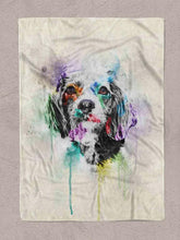 Load image into Gallery viewer, Colourful Painting - Custom Pet Blanket - NextGenPaws Pet Portraits
