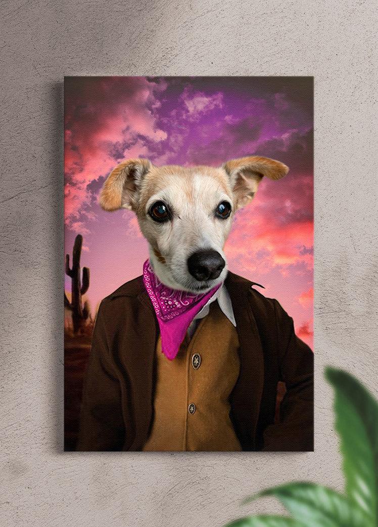 Cowboy - Custom Pet Canvas - NextGenPaws Pet Portraits