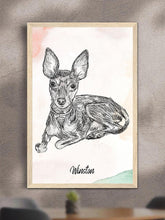 Load image into Gallery viewer, Pencil Sketch - Custom Pet Poster - NextGenPaws Pet Portraits
