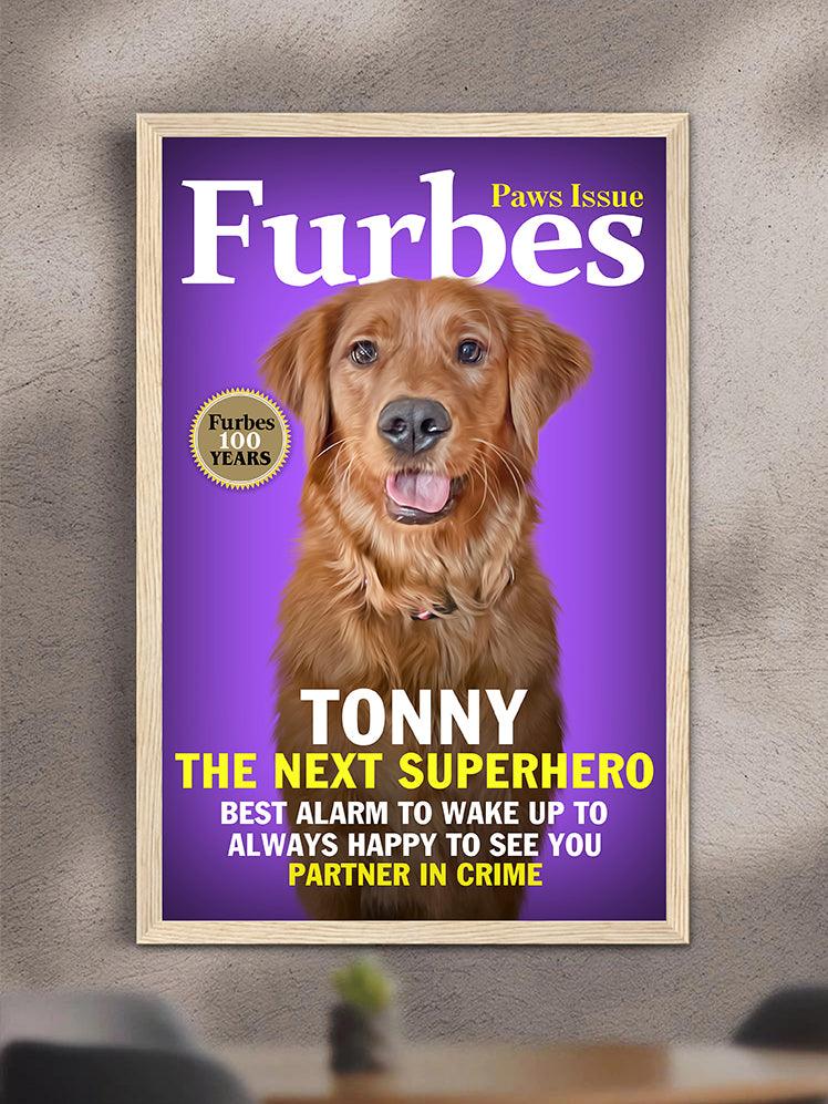 Furbes Magazine Cover - Custom Pet Poster - NextGenPaws Pet Portraits