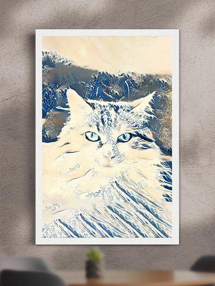 Japanese Waves - Custom Pet Poster - NextGenPaws Pet Portraits