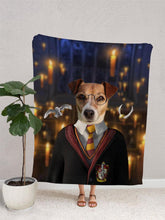 Load image into Gallery viewer, Harry Pawter - Custom Pet Blanket - NextGenPaws Pet Portraits
