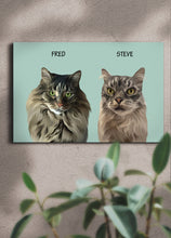 Load image into Gallery viewer, Minimalist Classic Sibling Design - Custom Pet Portrait
