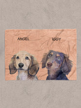 Load image into Gallery viewer, Minimalist Classic Sibling Design - Custom Pet Blanket
