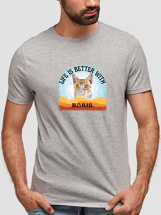 Life is Better With - Custom Pet Tshirt - NextGenPaws Pet Portraits