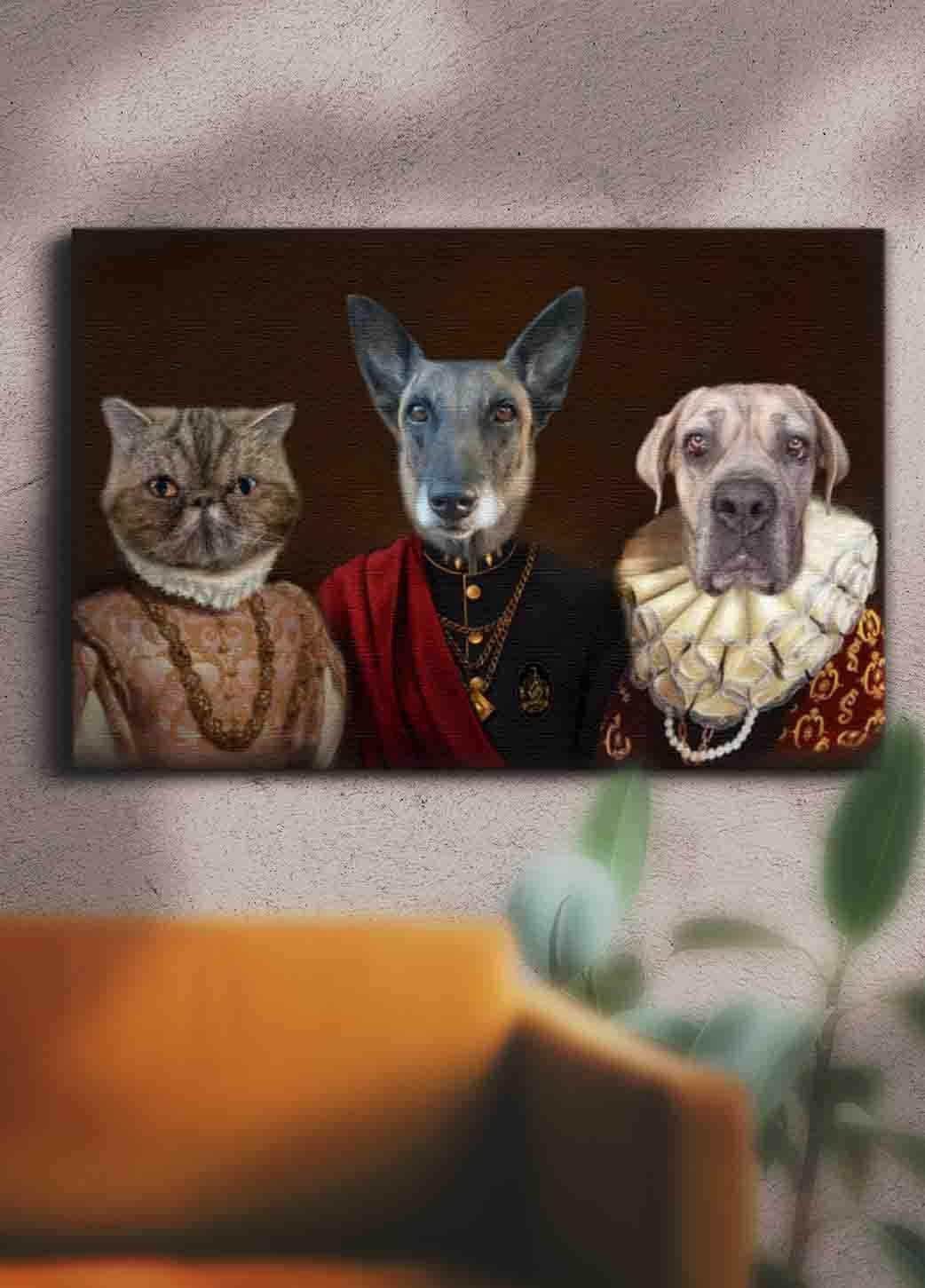 The Besties - Custom Sibling Pet Portrait - NextGenPaws Pet Portraits