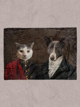 Load image into Gallery viewer, The Bourgeois Couple - Custom Sibling Pet Blanket - NextGenPaws Pet Portraits
