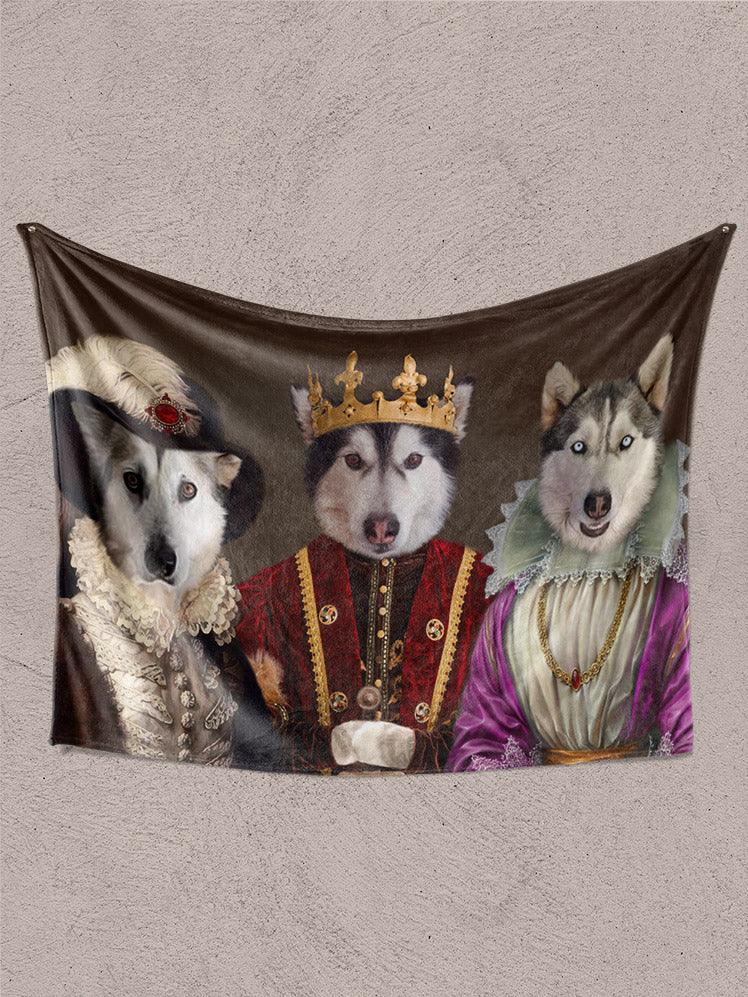 The Royals - Custom Sibling Pet Blanket - NextGenPaws Pet Portraits