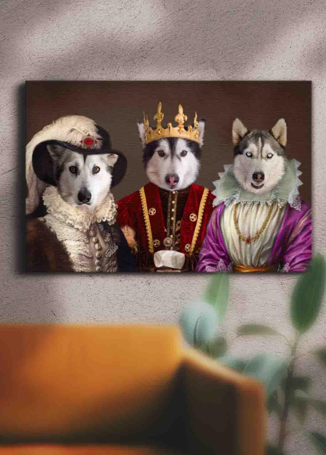 The Royals - Custom Sibling Pet Portrait - NextGenPaws Pet Portraits