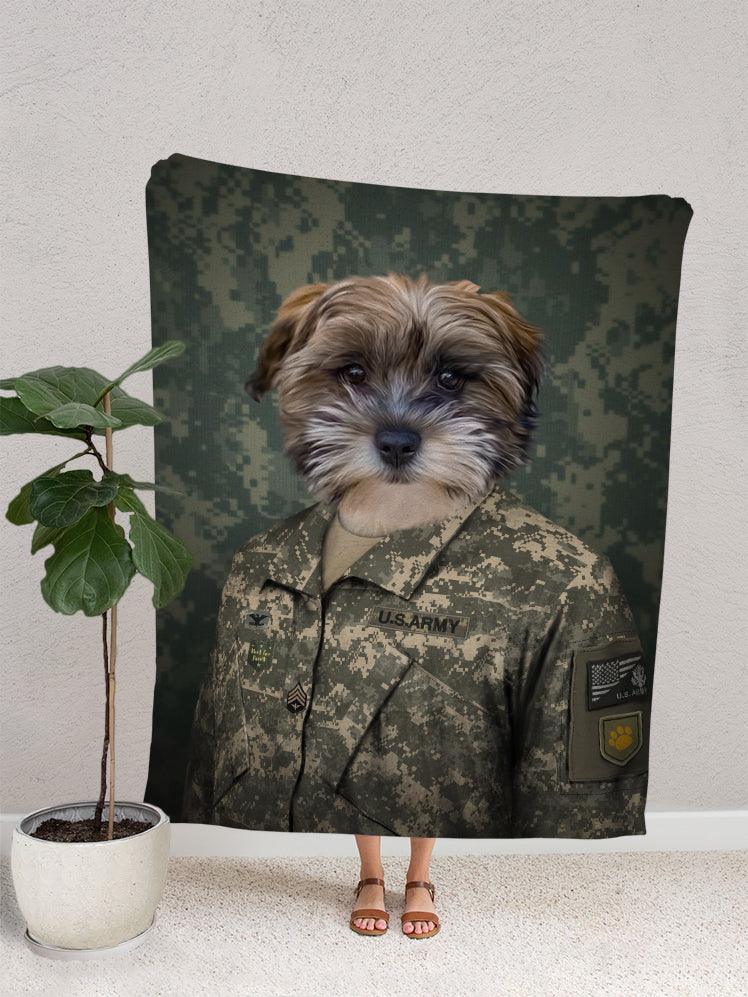 The US Army - Custom Pet Blanket - NextGenPaws Pet Portraits
