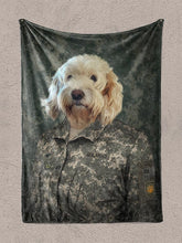 Load image into Gallery viewer, The US Army - Custom Pet Blanket - NextGenPaws Pet Portraits
